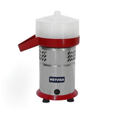Imagem de Extrator De Suco Comercial E Doméstico Vermelho Corpo Inox 300W ESL Metvisa 220V