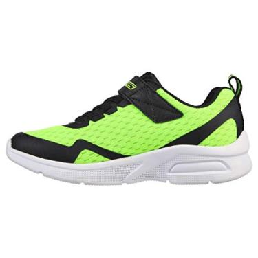 Imagem de Skechers Microspec Max - Torvix Tênis para meninos, Limão/preto, 15