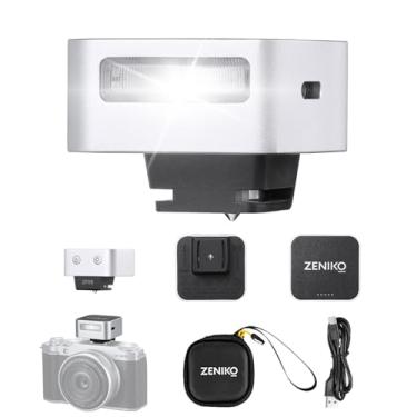 Imagem de ZENIKO Flash de câmera ZF08 - 440 flashes de potência total/GN16 ISO200 0,5 m/carregamento tipo-C/470mAh/3s tempo de reciclagem/5 níveis de energia/mini flash compatível com Sony ZV-E10 ZV1 a7CII a7IV