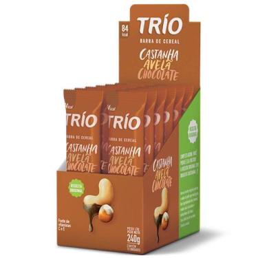 Imagem de Barra de Cereais Castanha Avelã Chocolate c/12 - Trio