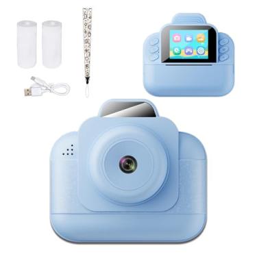 Imagem de Câmera Infantil Impressão Instantânea, Câmera Instantânea de 1080p para Crianças Com Tela de 2,4 Polegadas, Câmeras de Vídeo Digital Selfie para Criança, Brinquedos de Presentes