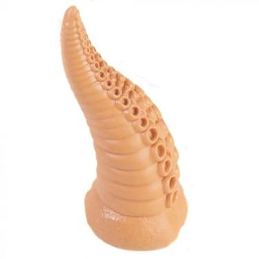 Imagem de Dildo com 19x6cm Tentáculos e Ventosa Bege - Coleção Lovetoys