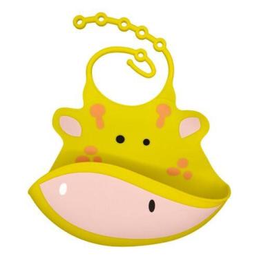 Imagem de Kit 3 Babador Silicone Cata Migalha Impermeável Bebê Modelo - SHM, Ama