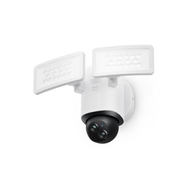 Imagem de Eufy Cam E340 Câmera De Segurança Wi-Fi Dual Band (2.4/5GHz) Exterior, 360° PTZ, Gravação 24/7, 2000 Lúmens, Detecção de Movimento + Sirene Integrada, Câmera Dupla, Sem Taxa Mensal, Branco