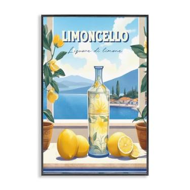 Imagem de Stupell Industries Limoncello Coastal View Black Framed Giclee Art, design por Andreas Magnusson, 20 x 30