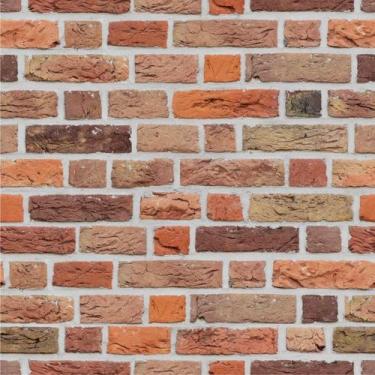 Imagem de Papel de Parede Tijolinho com Acabamento Rústico com Tons Diferentes 3