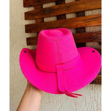 Imagem de Chapeu  Boiadeira Rodeio Menina  infantil  Ana castela  Rosa  e  preto