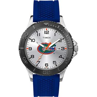 Imagem de Timex Tribute Relógio masculino Gamer 42 mm de quartzo com pulseira de silicone, Florida Gators, One Size Fits Most, Relógio de quartzo