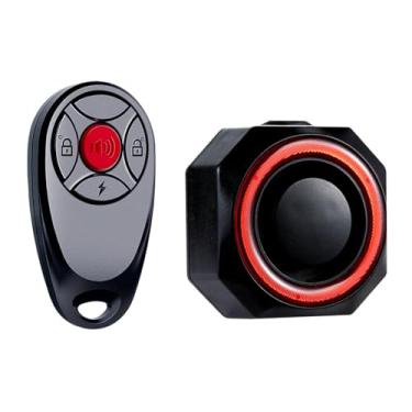 Imagem de Luz traseira de bicicleta, recarregável por USB, alarme antiladrão, sem fio, à prova d'água, MTB, segurança, controle remoto, luz de seta, lâmpada de luz de bicicleta para e-bikes scooter