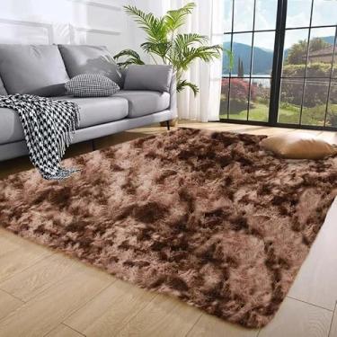 Imagem de Carpete 2,00 x 1,50 Carpete fofo Sala de estar Quarto Sala de estar (Marrom Mesclado)
