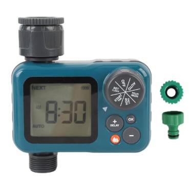 Imagem de 35L/min Timer de Rega Digital Automático Com Atraso de Chuva, Válvula de Irrigação Inteligente e Com Eficiência Energética para Gramado do Jardim, Entrada Padrão de Entrada e Saí