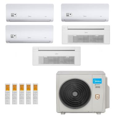 Imagem de Ar-Condicionado Multi Split Inverter Midea 42000 (3x HW 9.000 + 1x Cassete 1 Via 12.000 + 1x Cassete 1 Via 18.000) Quente/Frio 220V