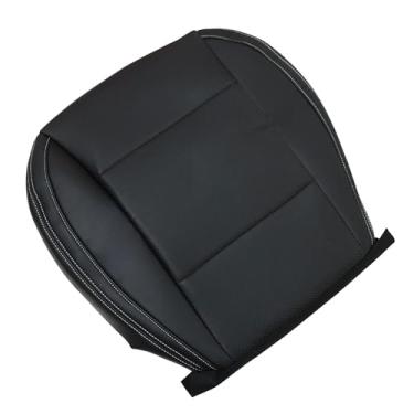 Imagem de Vigoraze Capa de assento de couro perfurado de substituição frontal inferior do motorista preta compatível com Subaru Outback Legacy 2015 2016 2017 2018 2019