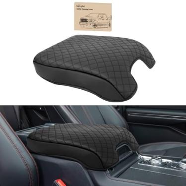 Imagem de Nilight Capa Para Console Central Compatível Com Ford F150 2015-2020, F250 F350 F450 2017-2022, Em Couro Pvc, Apoio De Braço, Caixa (Apenas Assento Tipo Concha) - Preta