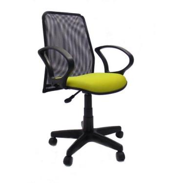 Imagem de Cadeira Gold diretor executiva tela Amarelo - Kaliman