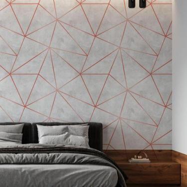 Imagem de Kit 5 Rolos Papel De Parede Adesivo Zara Cimento 3,0M - Gh Papel De Pa