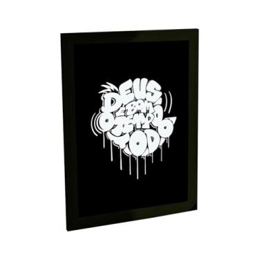 Imagem de Quadro Decorativo Religioso Deus É Bom O Tempo Todo Decoração Poster Quarto Sala