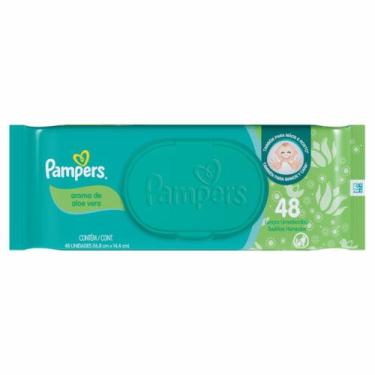 Imagem de Lenço Umedecido Pampers Aroma de Aloe Vera 48 Unidades