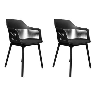 Imagem de Kit 2 Cadeiras Design de Jantar Marcela Preta