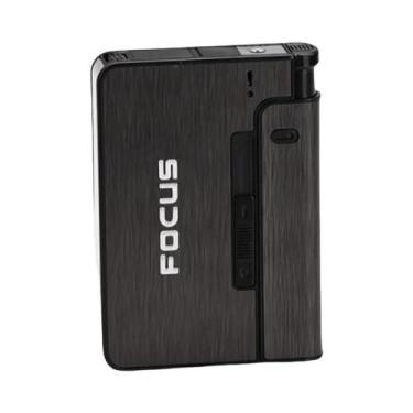 Imagem de Conjunto De Porta-Cigarros Criativo Para Dez Cigarros Com Isqueiro Sub