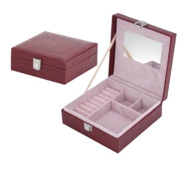 Imagem de Organizador Porta-Jóias com Espelho (Preto)