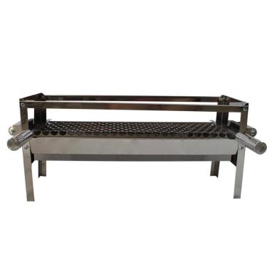 Imagem de Churrasqueira Espetinhos Portátil Com Grelha Inox Issi Grill