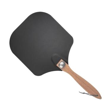 Imagem de Bothyi Acessórios para descascador de pizza, elevador de alumínio com cabo de madeira, pá de pizza de 24,02 polegadas para pastelaria caseira, pão achatado,