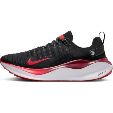 Imagem de Nike InfinityRN 4 Tênis de corrida masculino (extra largo) (FN0881-007, preto/vermelho da equipe/branco/vermelho-fogo), Preto/vermelho de equipe/branco/vermelho fogo, 39
