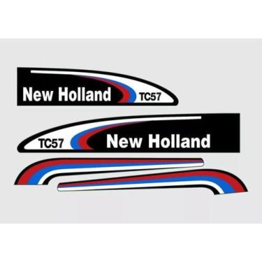 Imagem de Kit Adesivos Colheitadeira Tc57 Tc 57 - Spts