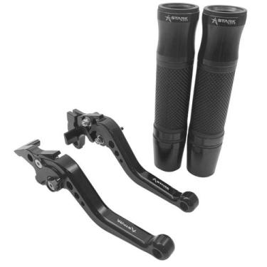 Imagem de Kit Manete Manopla Esportivo Yes Gsr Intruder 125 Gsr 150i - NoBrand, 