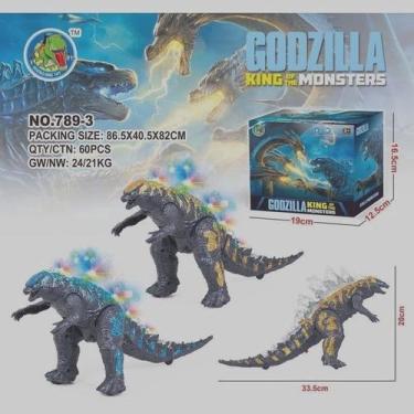 Imagem de Godzilla Dinossauro o Rei dos Monstros Com Luz Som e Movimento. - Toys
