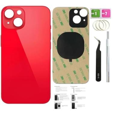 Imagem de ZMVDJZ Substituição de vidro traseiro 14 Plus para iPhone 14 Plus (PRODUTO) Vermelho, 6,7 polegadas) com fita pré-instalada + instruções de instalação + ferramentas de reparo + protetor de tela