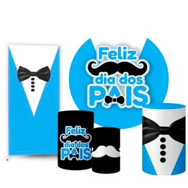 Imagem de Trio Capas Cilindro + Painel Redondo Sublimado + Lateral Dia dos Pais (K2PAI0020)