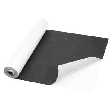 Imagem de Rebower Remendos de reparo, fita autoadesiva, faça você mesmo, remendo de linho para sofá, móveis, cadeira, roupas, tendas, 43 x 38 cm, preto