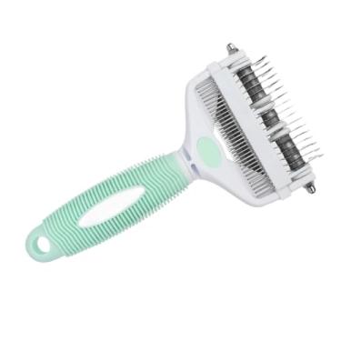 Imagem de Rastelo De Subpelo Para Cães | Ferramenta de Remoção de Pelo Para | Pente de Massagem Para Cães com Cabide Antiderrapante Para Toalete de Cachorros e e Limpeza em Casa Banho Viagem e Interior