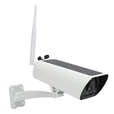 Imagem de Ymiko 1080p HD Night Wireless Ao Ar Livre Câmera de Segurança Solar Com Detecção de Movimento Pir, áudio de 2 Vias, Energia Solar, IP67 Proférico do Tempo para (Versão 4G dos EUA)