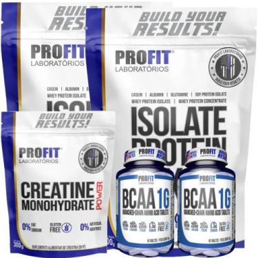 Imagem de 2x Whey Protein Isolate 900g + 2x Bcaa 1G 60 Tablets + 1x Creatina Pow
