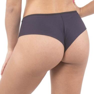 Imagem de Kit Com 3 Calcinhas Fio Dental Largo Em Microfibra Lutestil, GG, Sorti