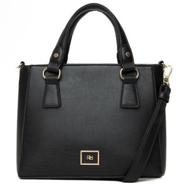 Imagem de Bolsa Tote Transversal Feminina Rafitthy 28.16229 Lorena, Preto