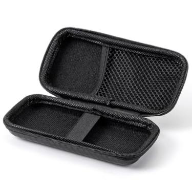 Imagem de Estojo de barbeador de viagem com acessórios caixa de armazenamento para aparador elétrico híbrido, estojo rígido à prova d'água, bolsa de armazenamento portátil para lâmina O, preta