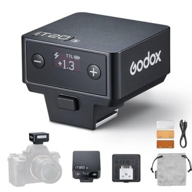 Imagem de Godox Mini flash TTL IT20-S compatível com Sony, bateria embutida, 700 potências totais, tempo de reciclagem de 1,5 s, com filtro magnético