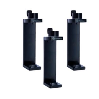 Imagem de Kit 3 Dispensers Parede Preto Moderno Discreto Banheiro Shopping Hotel Spa Clínica Consultório Líquidos Gel 400ml Chave Segurança