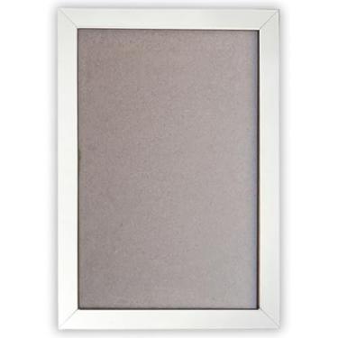 Imagem de Kit 5 Moldura para Quadro Certificado Diploma A4 21x30cm com Acetato(BRANCA 5 UNIDADES)