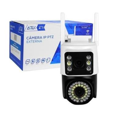 Imagem de Câmera Ip Ptz Lente Dupla Externa Visão Noturna Colorida Wi-fi Full Hd