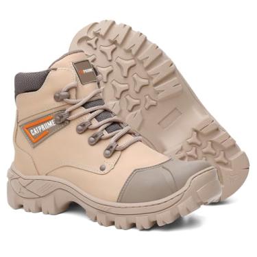 Imagem de Bota Coturno Masculina Couro Nobre Com C.a. 47751 (Areia, BR, Adulto, Numérico, 43)