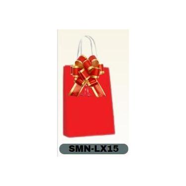 Imagem de Sacolas Coloridas Média + Laço Luxo  Para Presente e Embalagem 10 Unid