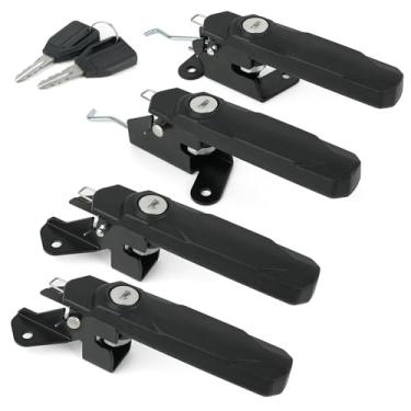 Imagem de Kit de 4 peças de fechaduras dianteiras e traseiras de luxo 715009952 para Can-Am Defender MAX HD10 HD9 HD8 HD7 2017-2025 cabine adicional de 4 assentos antifurto