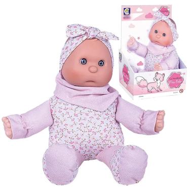 Imagem de Boneca De Pano La New Born Meu Bebê Super Macia Com Chupeta