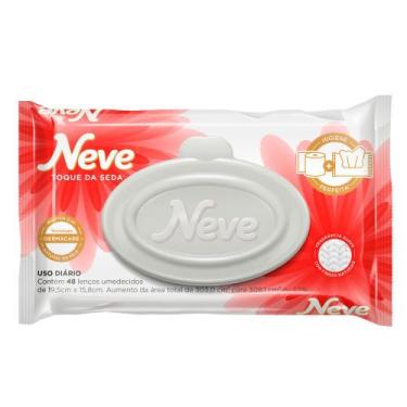 Imagem de Lenço Umedecido Neve Toque de Seda 48 Unidades