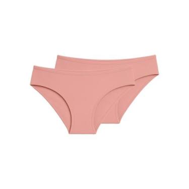 Imagem de Kit com 2 Calcinhas Biquíni Liz 50372, Rosa, XG